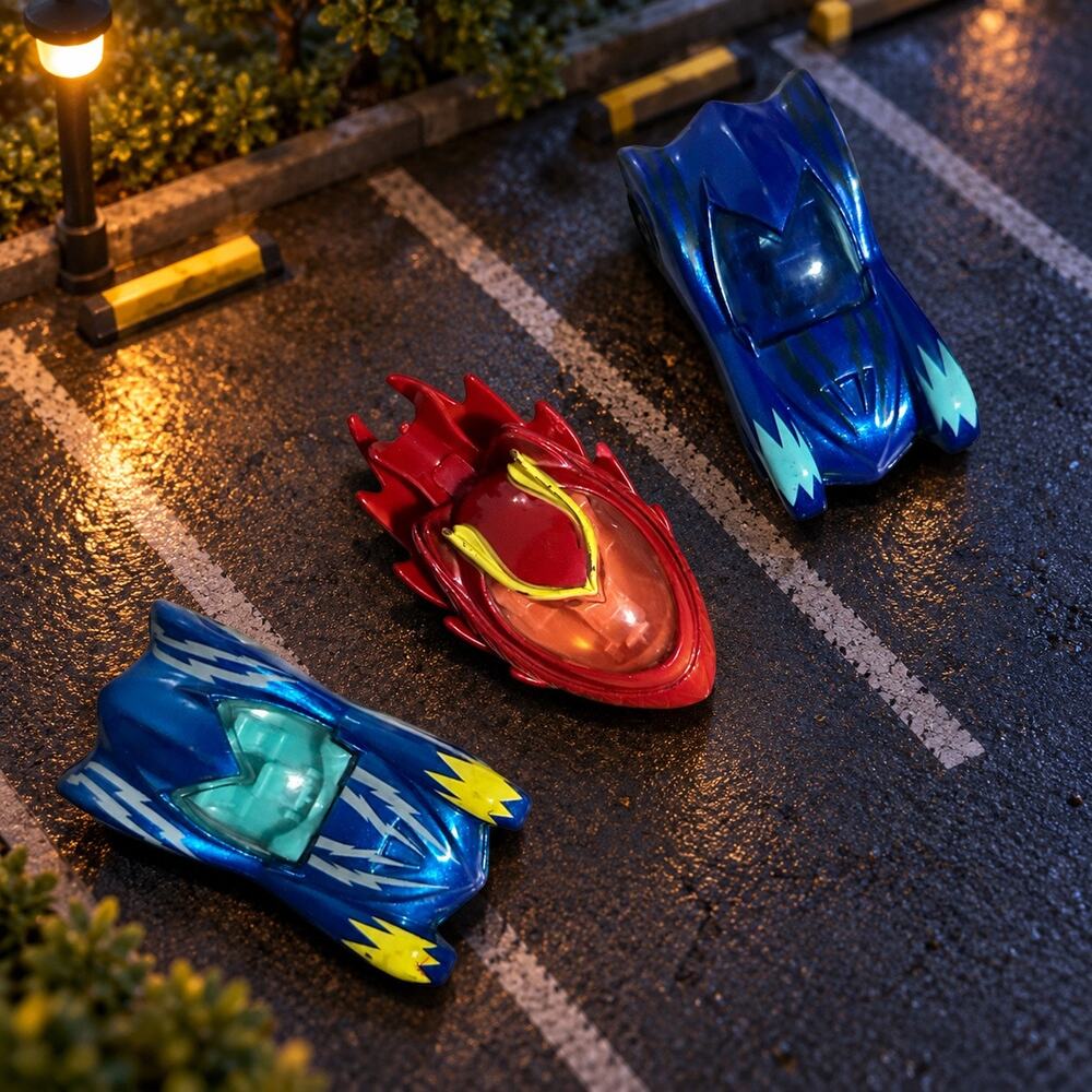 PJ Masks Die-Cast Cars Lot of 3 Catboy Cat-Car Owl-Glider Disney Junior